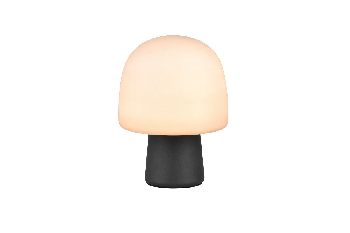 Steen 27cm Svart bordlampe Fra Trio Lighting - Den praktiske ledningsbryteren gjør den enkel å bruke, og den passer perfekt som en dekorativ lyskilde på; en byr&aring; eller skjenk.