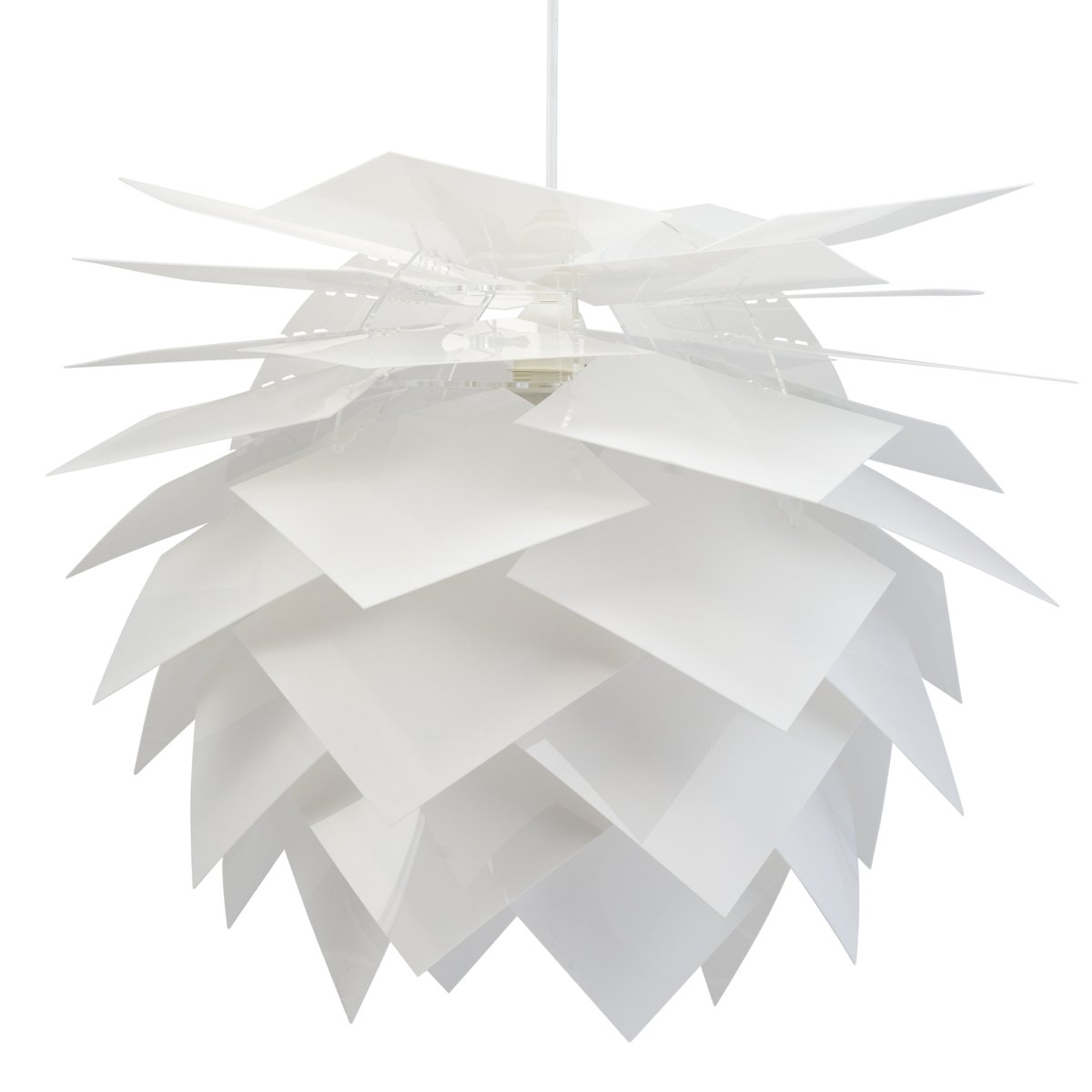 Pineapple Ø75 Hvit Taklampe Fra Dyberg Larsen - Ananas er et utmerket valg for de som leter etter en lampe som er like mye en interiørdetalj som en lyskilde.
