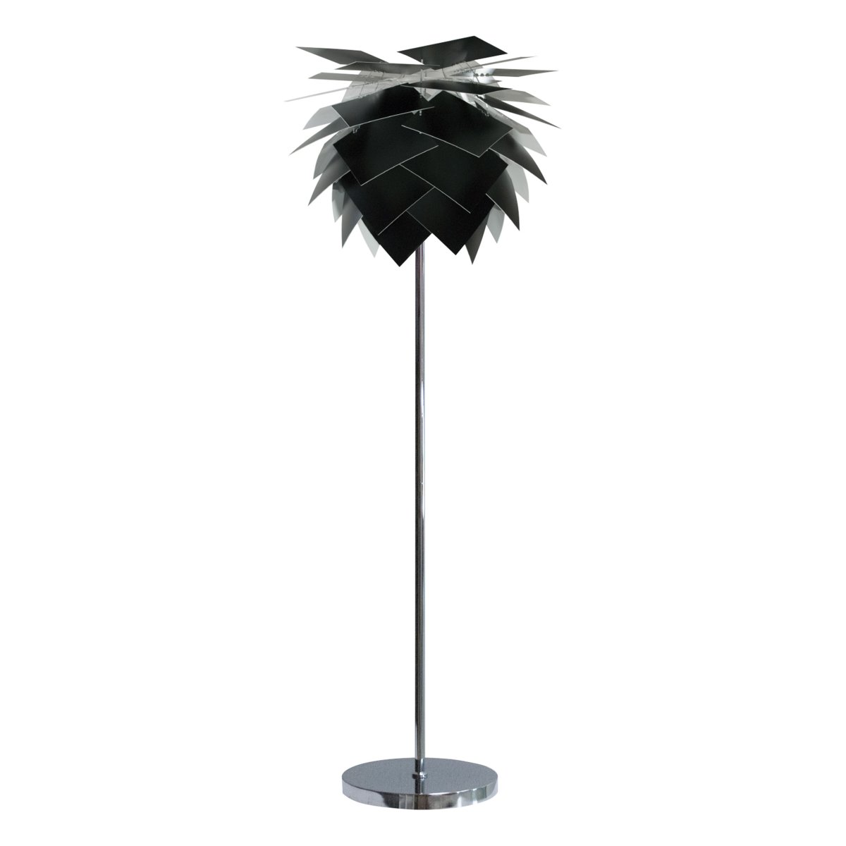 Zoom bilde av Pineapple Svart gulvlampe Fra Dyberg Larsen - Perfekt for de som leter etter en lampe som både lyser og skaper et statement i innredningen din.