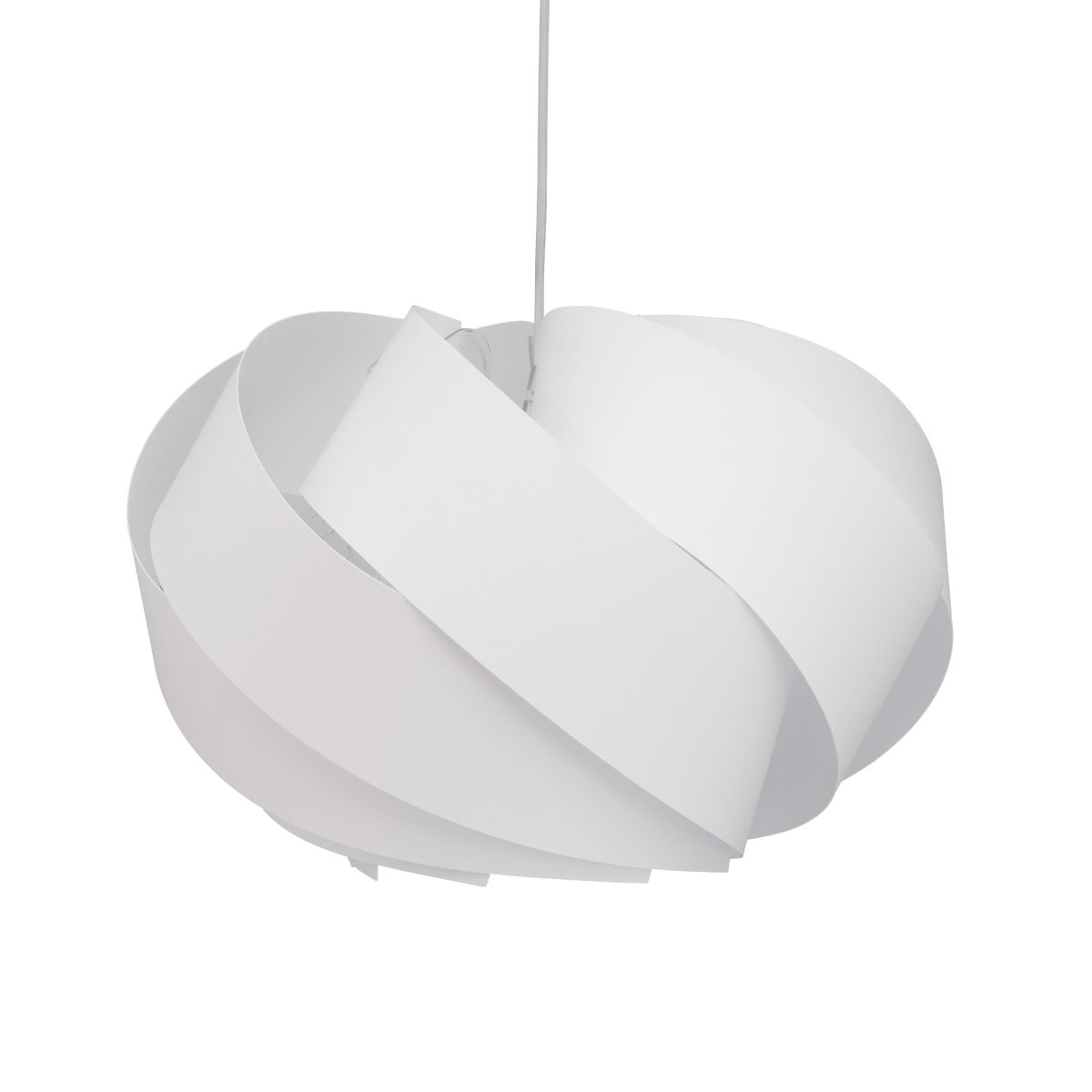 Boleo Ø50 Hvit Taklampe Fra Dyberg Larsen - Boleo-lampen er en elegant pendel som kjennetegnes ved sin myke, runde form som sprer et harmonisk og behagelig lys.