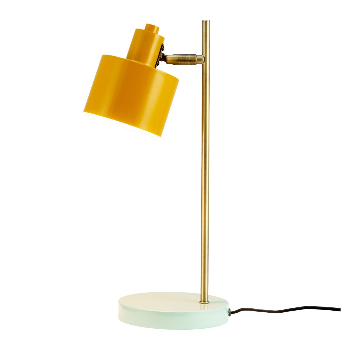 Ocean 43cm Flerfarget skrivebordslampe Fra Dyberg Larsen - Ocean sjarmerer med sitt retrodesign og et snev av moderne stil, noe som gjør den ideell både på soverommet og som indirekte lyskilde i stuen.