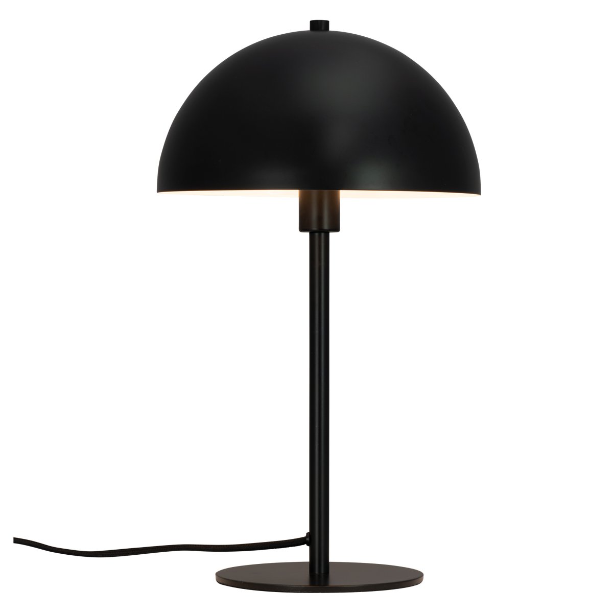 Stockholm 43cm Svart bordlampe Fra Dyberg Larsen - Lampen sprer et mykt og behagelig lys som skaper en behagelig atmosf&aelig;re, uansett om den er plassert p&aring;; skrivebordet, nattbordet eller i stua.