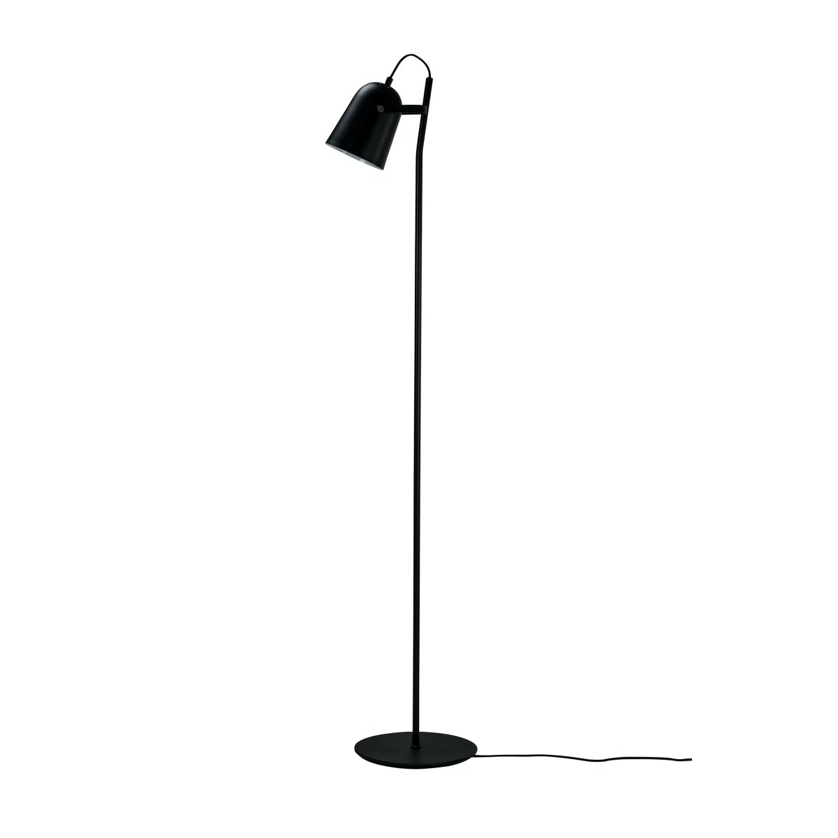 Oslo Svart gulvlampe Fra Dyberg Larsen - Oslo er en lampe som kombinerer skandinavisk design med praktisk for en harmonisk og sofistikert atmosfære i hjemmet ditt.