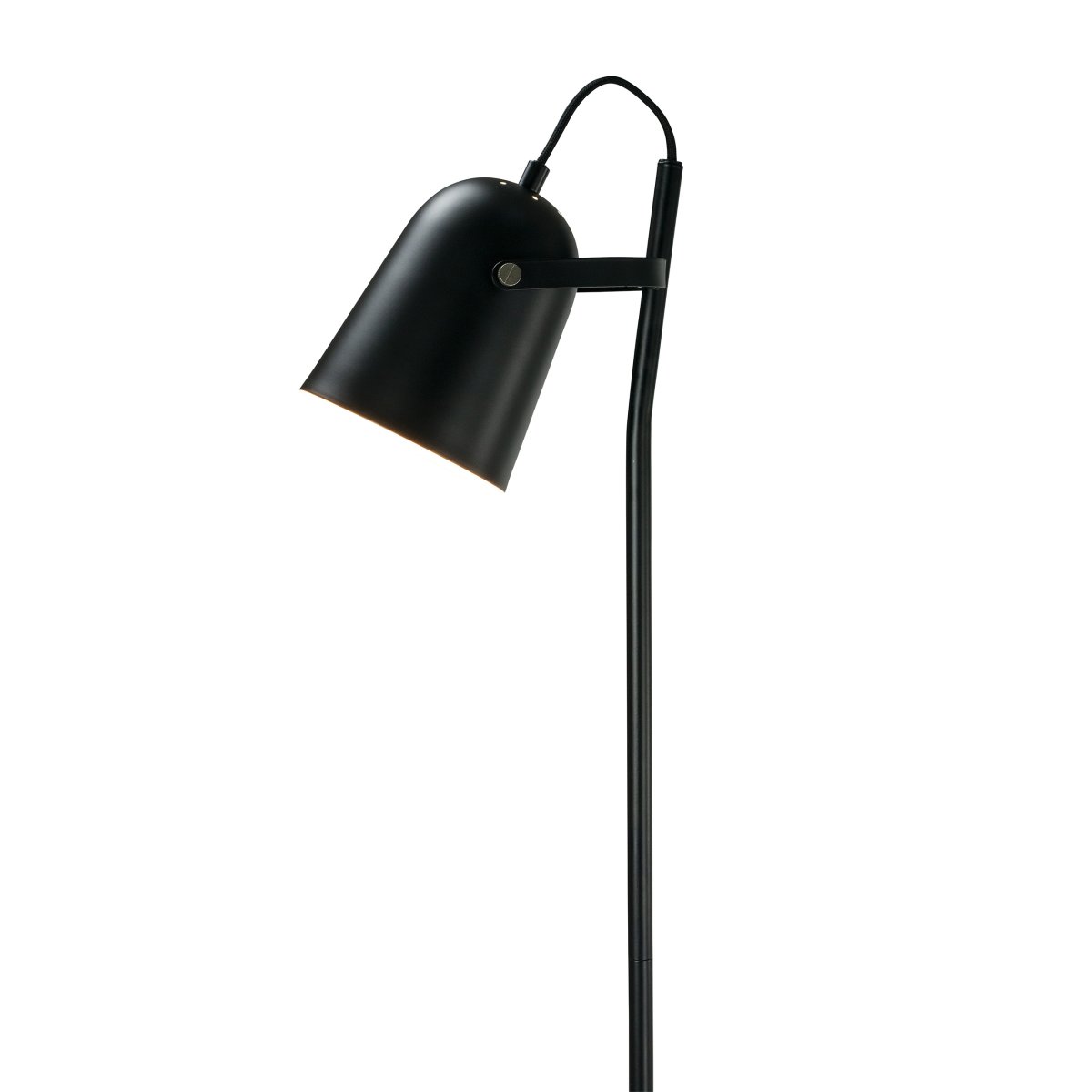 Oslo Svart gulvlampe Fra Dyberg Larsen - Oslo er en lampe som kombinerer skandinavisk design med praktisk for en harmonisk og sofistikert atmosfære i hjemmet ditt.