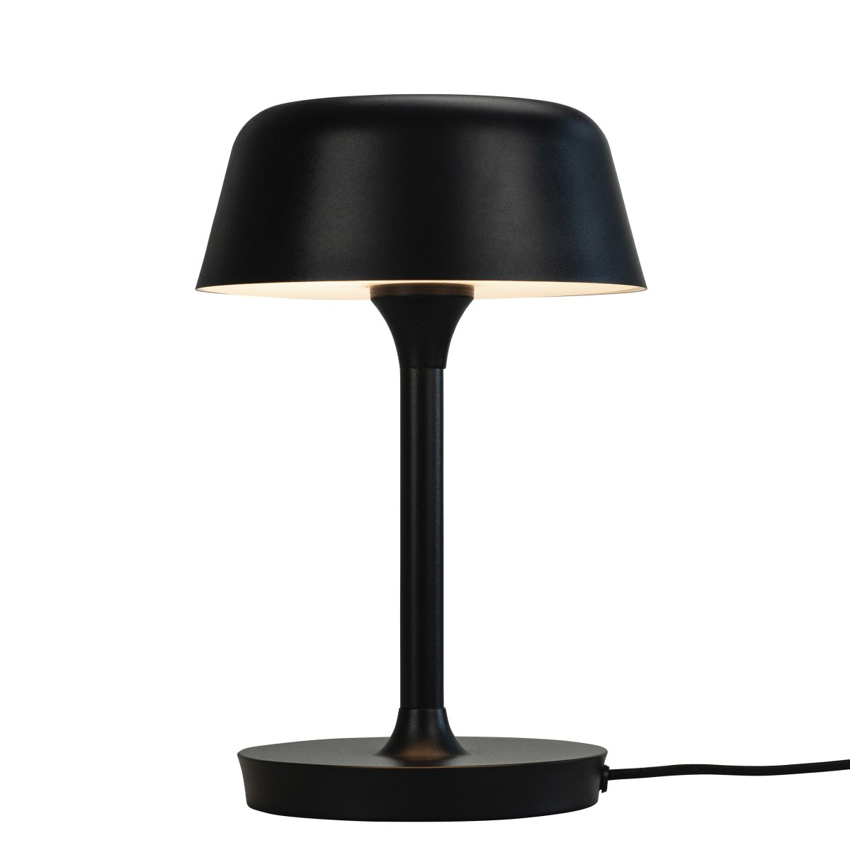 Valencia 30cm Svart bordlampe Fra Dyberg Larsen - Valencia bordlampe er en elegant og unik lampe som sprer et vakkert og behagelig lys.