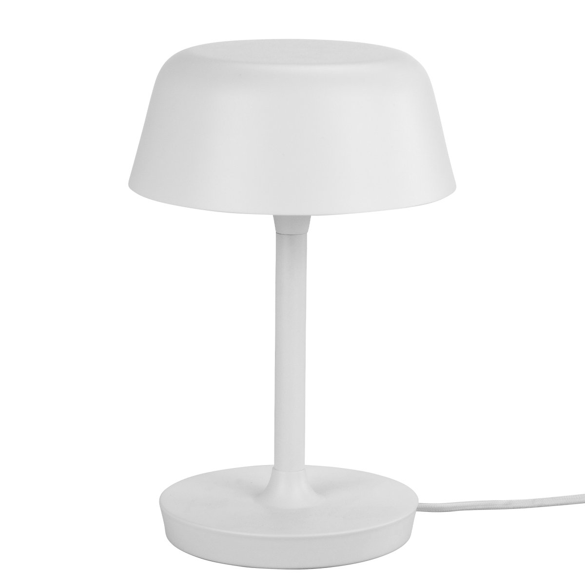 Valencia 30cm Hvit bordlampe Fra Dyberg Larsen - Valencia bordlampe er en elegant og unik lampe som sprer et vakkert og behagelig lys.
