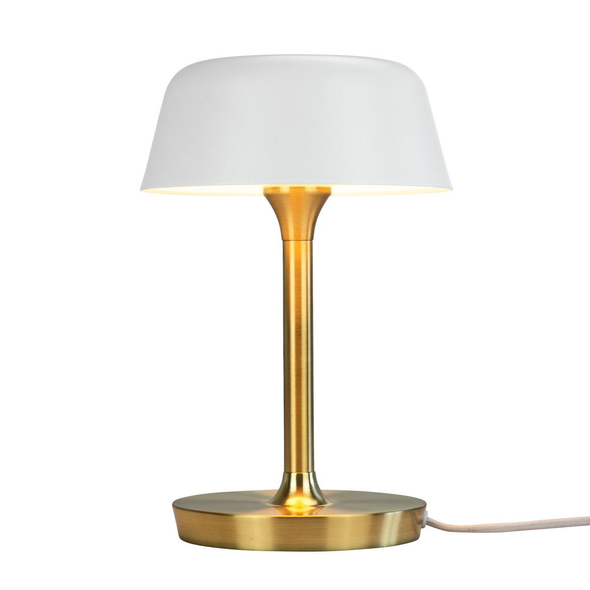 Valencia 30cm Messing bordlampe Fra Dyberg Larsen - Valencia bordlampe er en elegant og unik lampe som sprer et vakkert og behagelig lys.