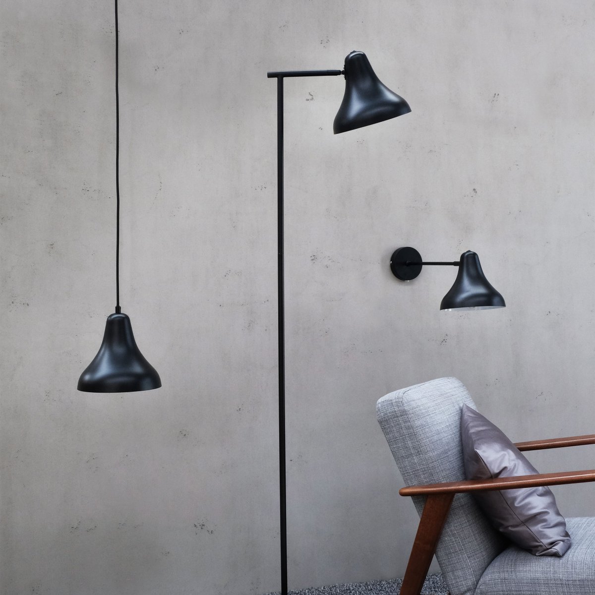 Tokyo Svart gulvlampe Fra Dyberg Larsen - Tokyo er en lampeserie med et helt unikt design.