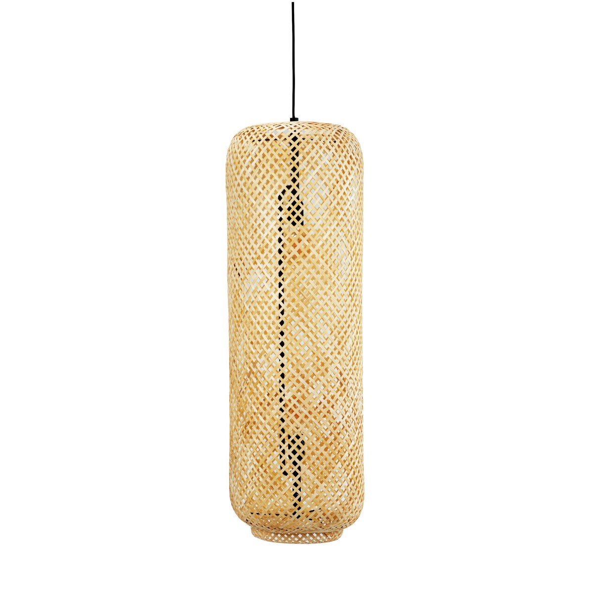 Boom Ø30 Natur Taklampe Fra Dyberg Larsen - Nydelig, håndvevd bambus pendellampe i naturlig farge som sprer et varmt og innbydende lys.