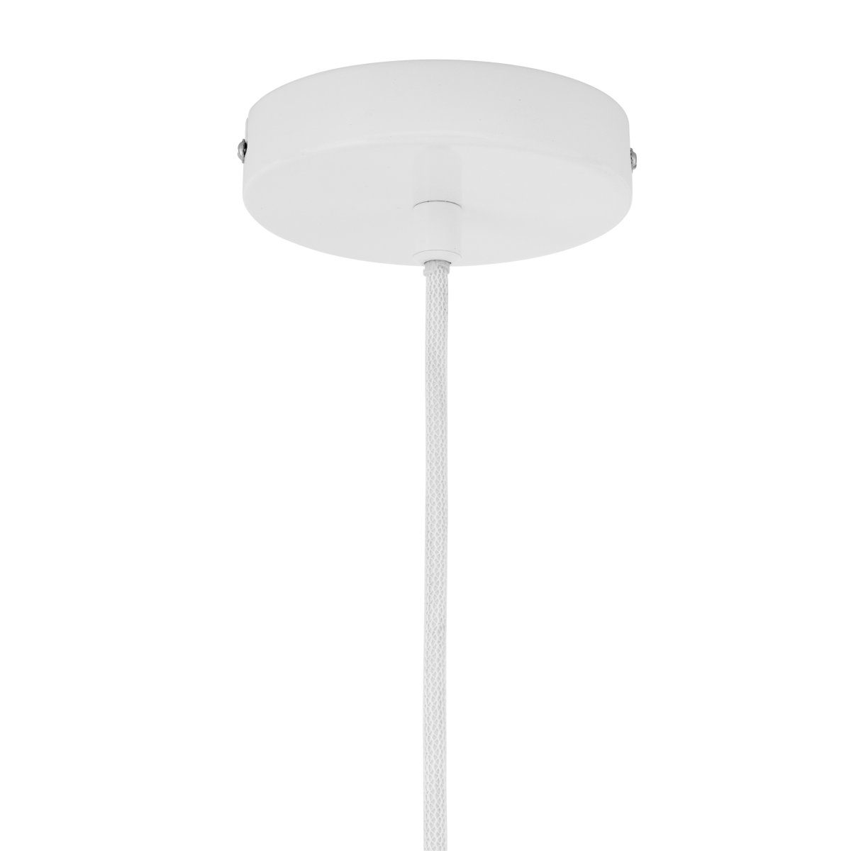 Haipot Ø23 Hvit Taklampe Fra Dyberg Larsen - Haipot-lampen har en elegant lampeskjerm i opalt glass og en hvit metallskjerm.