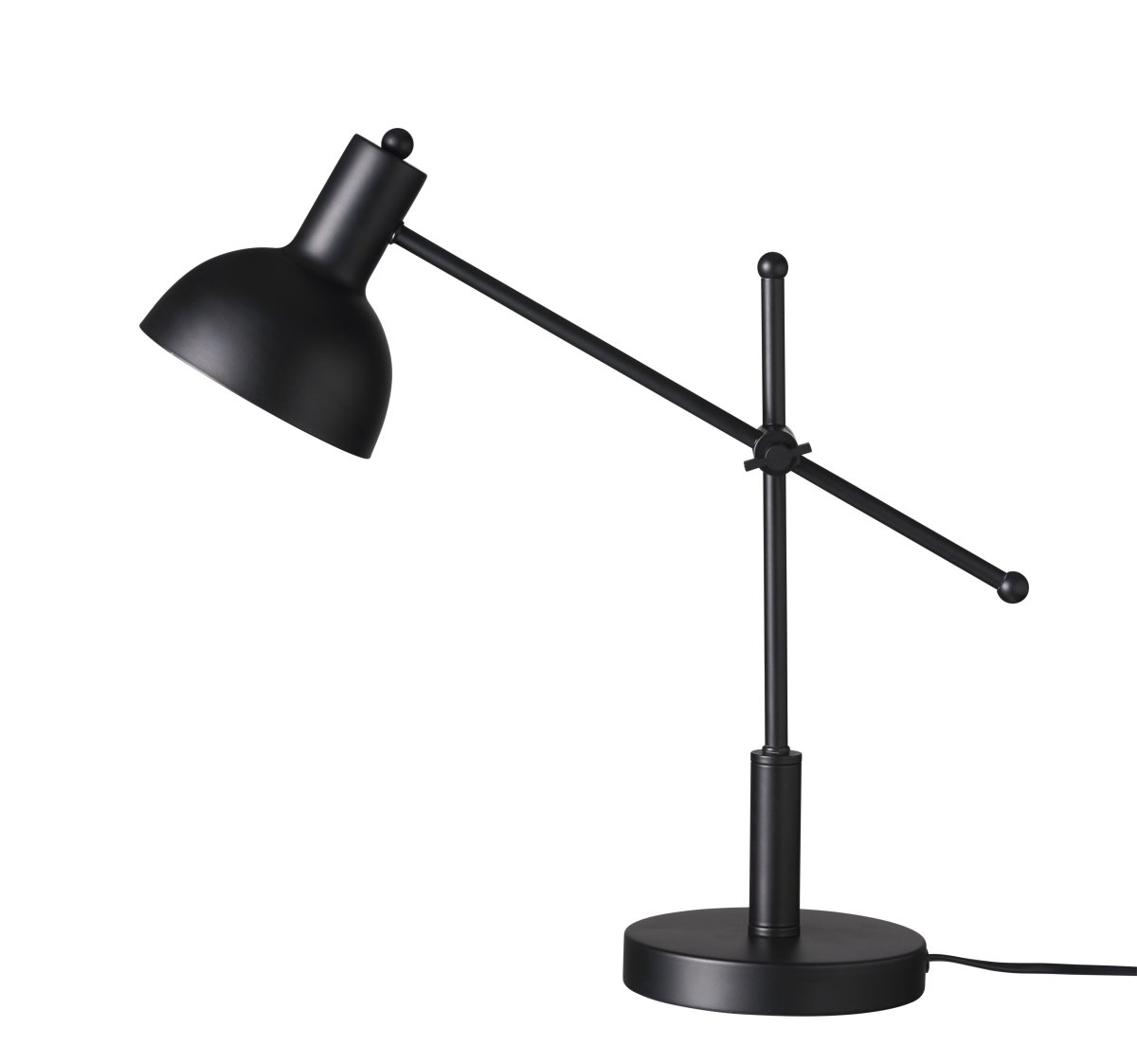London 42cm Svart skrivebordslampe Fra Dyberg Larsen - London skrivebordslampe har en klassisk og sofistikert design med en moderne vri.