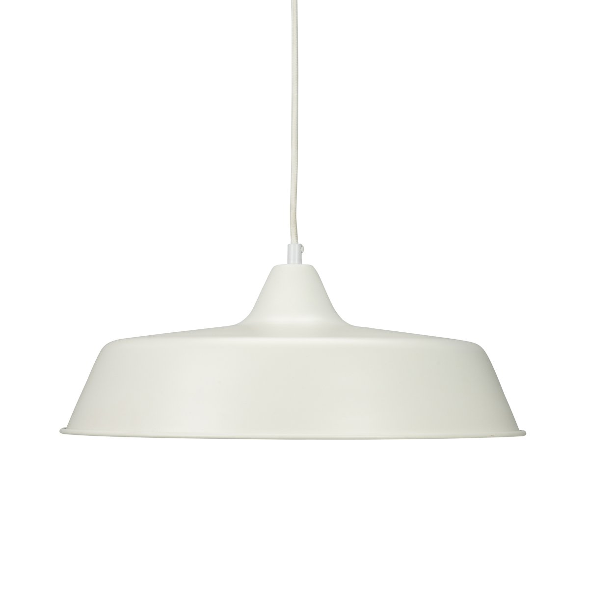 Raw Ø40 Hvit Taklampe Fra Dyberg Larsen - Raw pendel er en moderne og stilig taklampe laget av metall med et sjarmerende design.
