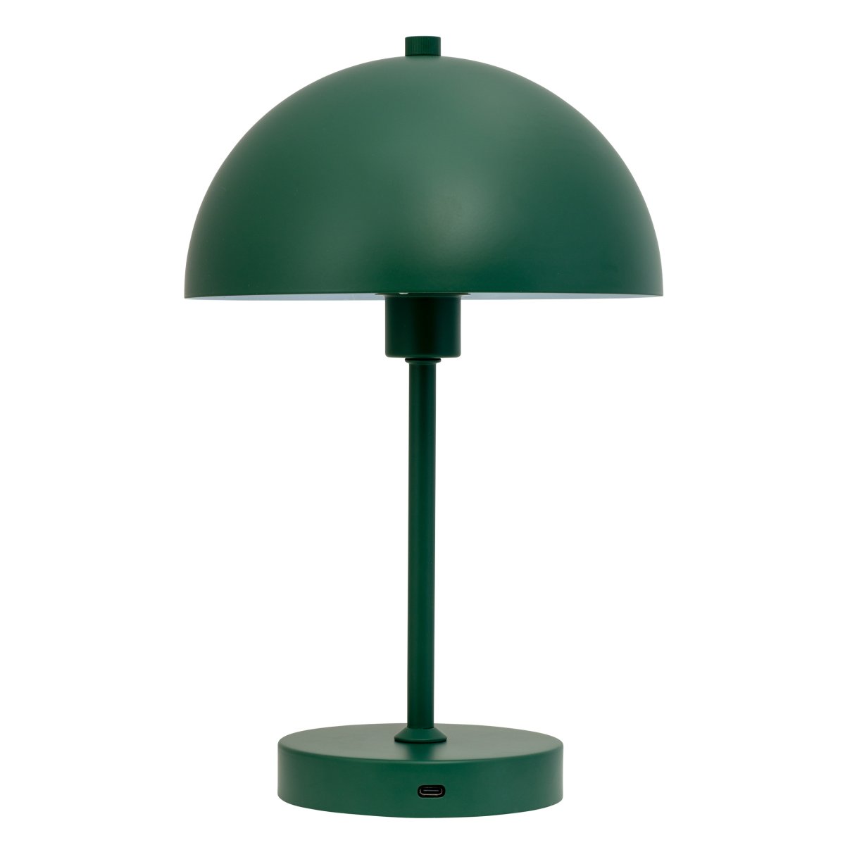 Stockholm 30cm Mørk grønn bærbar Fra Dyberg Larsen - Stockholm bordlampe i gr&oslash;nt &ndash; en oppladbar lampe med 3 lysstyrkeniv&aring;er (100 %, 50 % og 25 %) som gir fleksibel belysning b&aring;de innend&oslash;rs og utend&oslash;rs.