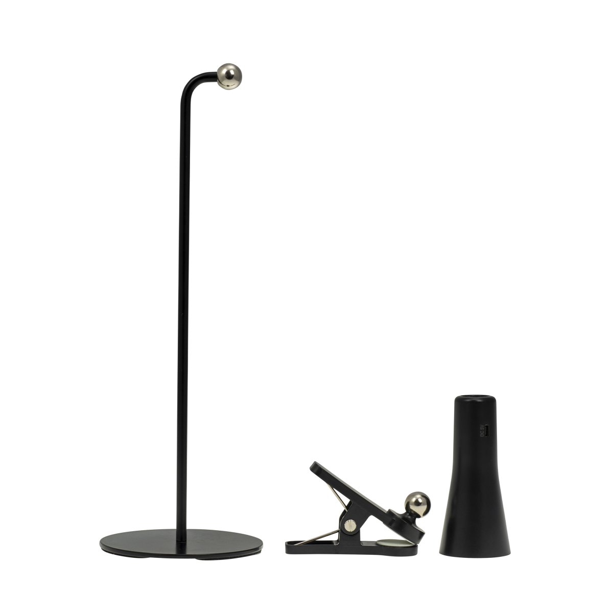 4 In One 38cm Svart skrivebordslampe Fra Dyberg Larsen - 4in1 er en fleksibel og oppladbar lampe i dansk design fra Dyberg Larsen.