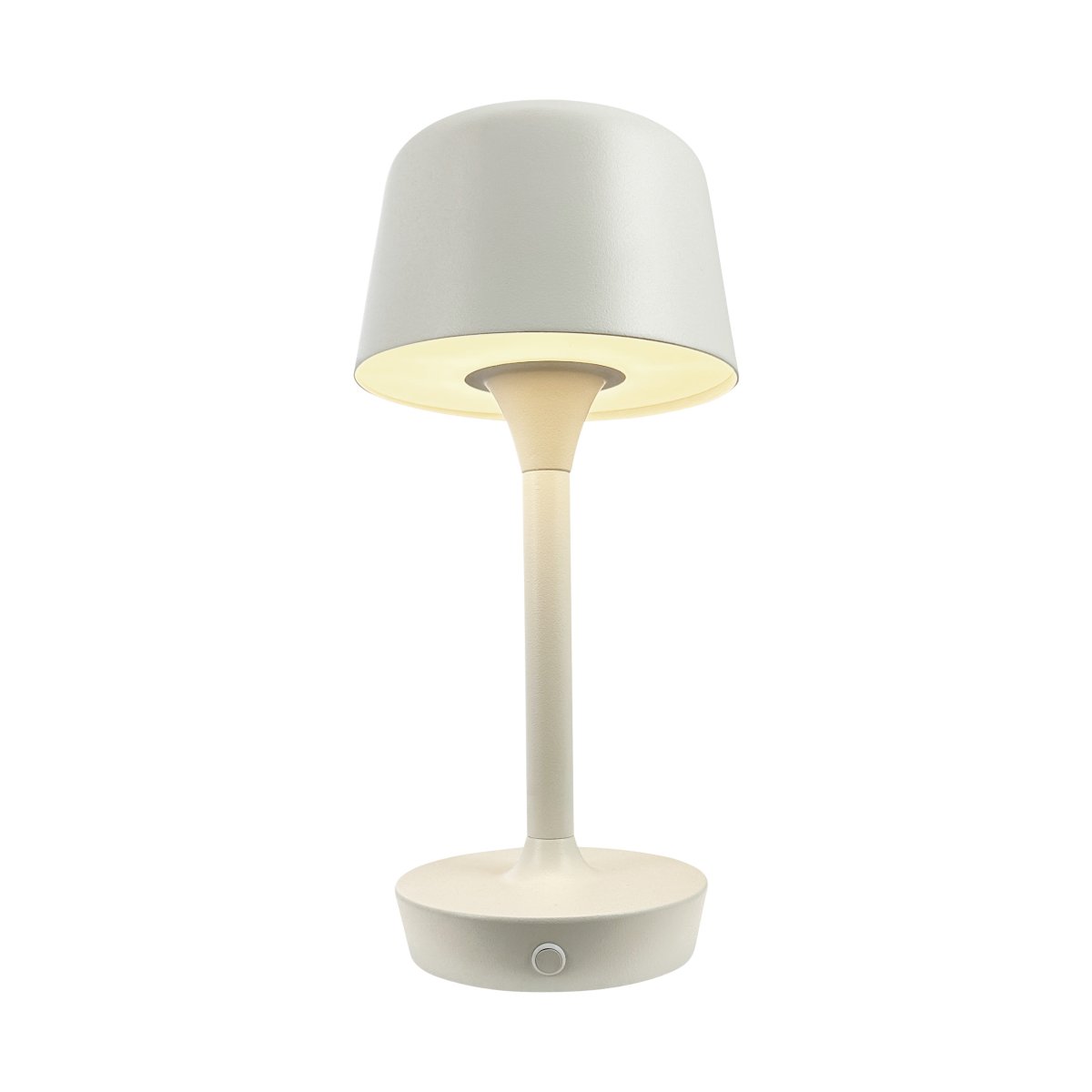 Flow 25cm Kremhvit bærbar Fra Dyberg Larsen - Lampen er av tre og lett å flytte, noe som gir frihet til å plassere den hvor som helst.