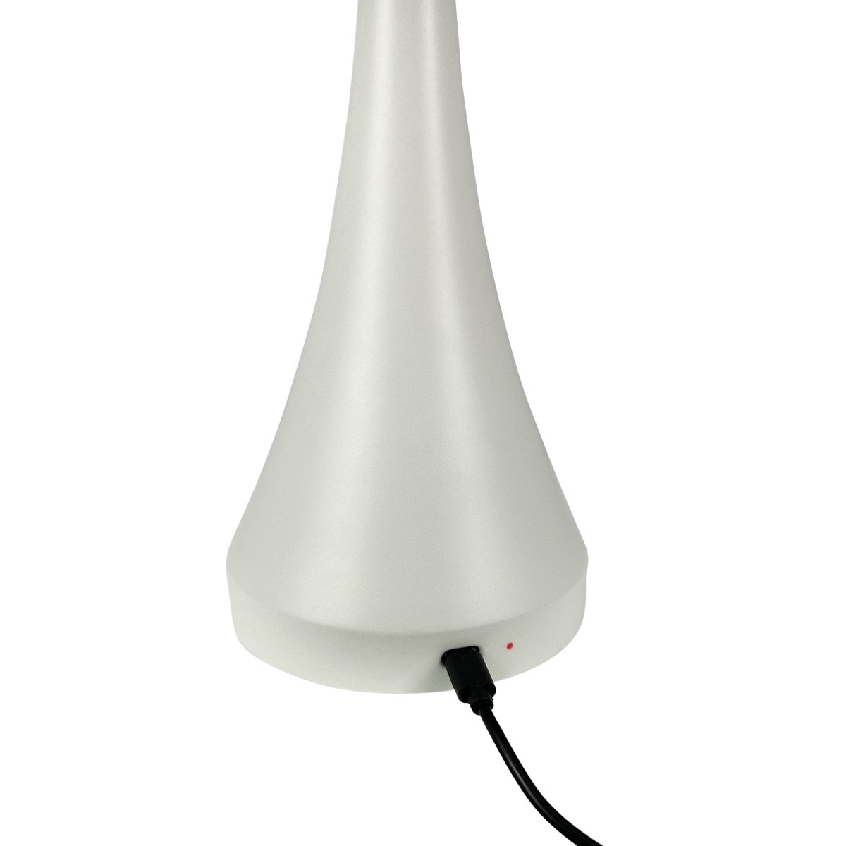 Vienna 28cm Kremhvit bærbar Fra Dyberg Larsen - Den oppladbare lampen gir deg friheten til å plassere den hvor som helst, uten å bekymre deg for kabler.