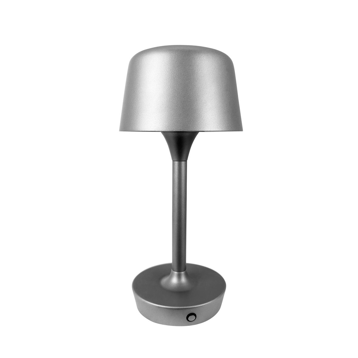 Flow 25cm Sølv bærbar Fra Dyberg Larsen - Lampen er av tre og lett å flytte, noe som gir frihet til å plassere den hvor som helst.