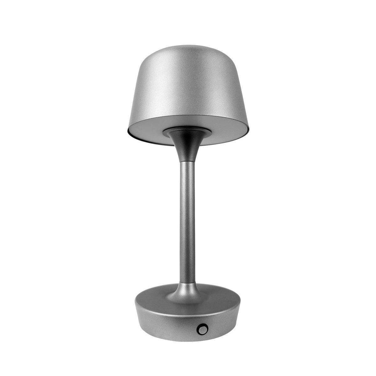 Flow 25cm Sølv bærbar Fra Dyberg Larsen - Lampen er av tre og lett å flytte, noe som gir frihet til å plassere den hvor som helst.