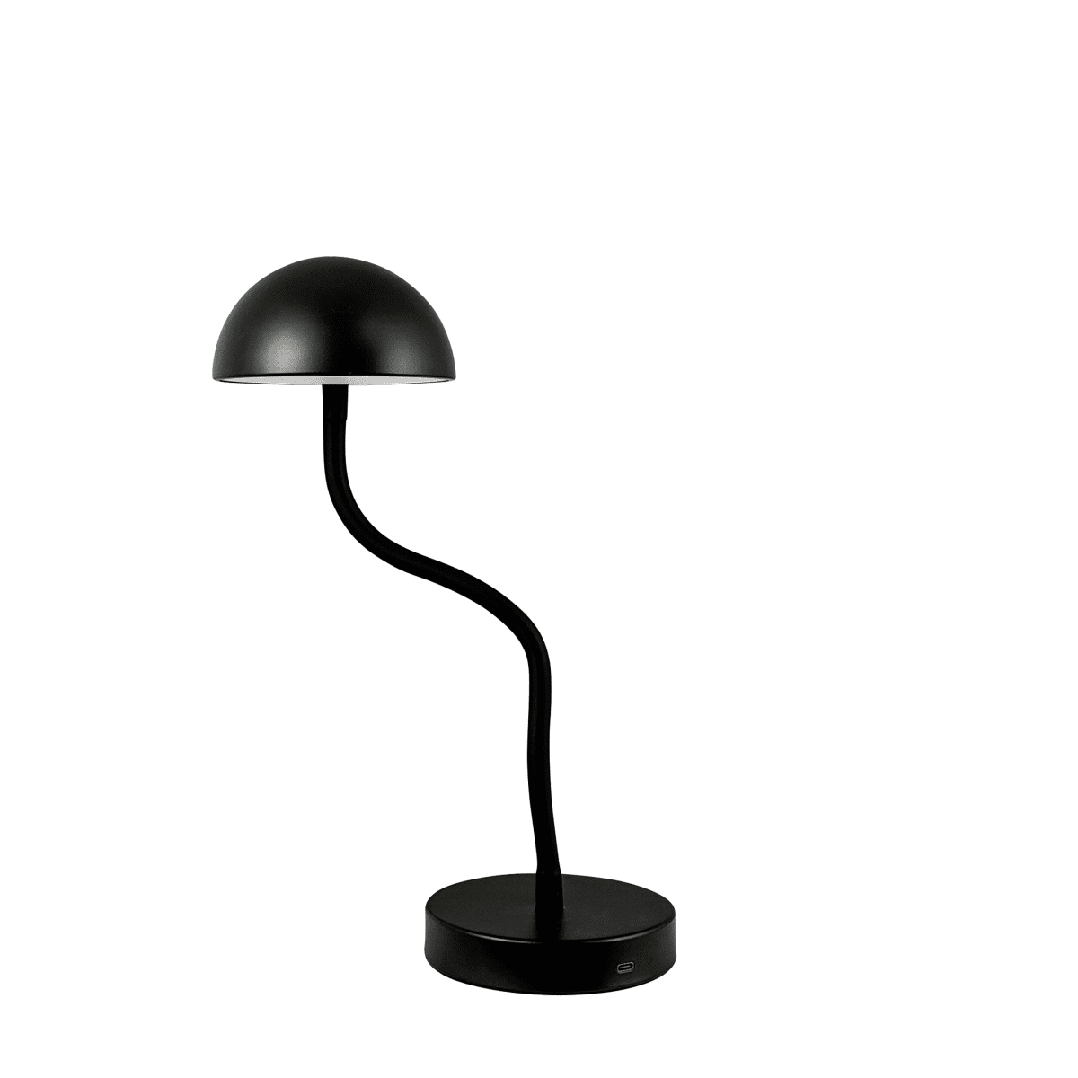 Fonzy 38cm Svart bærbar Fra Dyberg Larsen - Fonzy bordslampa &auml;r b&aring;de rolig och praktisk, och dess flexibilitet g&ouml;r den till ett perfekt val f&ouml;r den som vill ha en lampa som &auml;r b&aring;de funktionell och stilren.