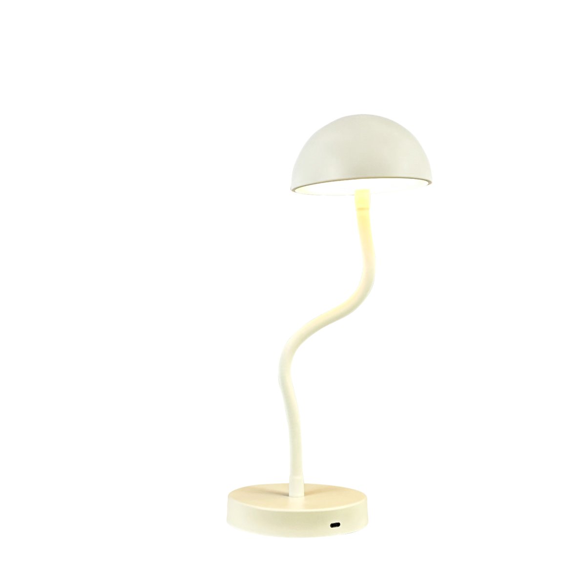 Fonzy 38cm Hvit bærbar Fra Dyberg Larsen - Fonzy bordslampa &auml;r b&aring;de rolig och praktisk, och dess flexibilitet g&ouml;r den till ett perfekt val f&ouml;r den som vill ha en lampa som &auml;r b&aring;de funktionell och stilren.