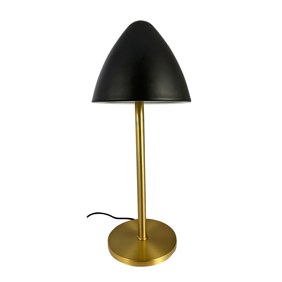 Oulu 47cm Svart bordlampe Fra Dyberg Larsen - Med sin stilige design og kvalitetsmaterialer blir Oulu en iøynefallende detalj som tilfører eleganse og atmosfære til interiørdesignet ditt.