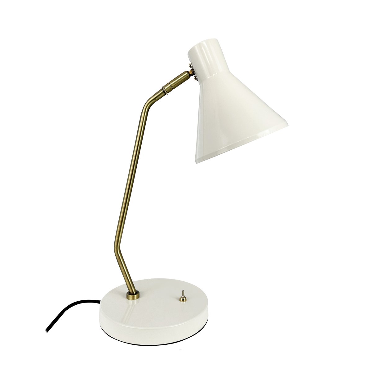 Sleep 43cm Blank hvit skrivebordslampe Fra Dyberg Larsen - Sleep-lampen tilbyr enkel eleganse og en myk belysning som bidrar til en avslappende atmosf&aelig;re.