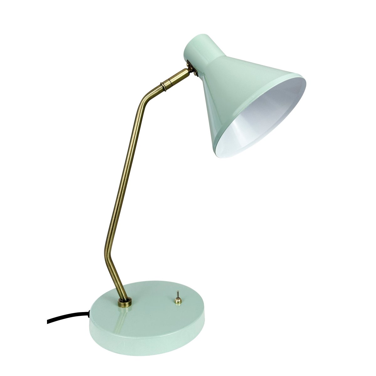 Sleep 43cm Skinnende mynte skrivebordslampe Fra Dyberg Larsen - Sleep-lampen tilbyr enkel eleganse og en myk belysning som bidrar til en avslappende atmosf&aelig;re.