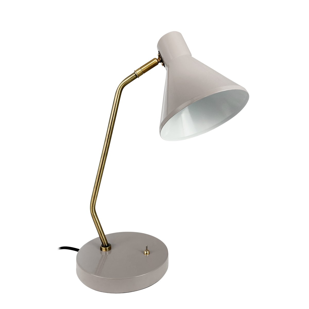 Sleep 43cm Blank beige skrivebordslampe Fra Dyberg Larsen - Sleep-lampen tilbyr enkel eleganse og en myk belysning som bidrar til en avslappende atmosf&aelig;re.