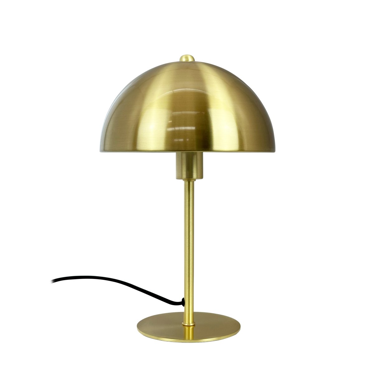 Lyon 30cm Messing bordlampe Fra Dyberg Larsen - Med sitt klassiske design og moderne materialvalg er bordlampen Lyon et sofistikert valg for hjemmet, som kombinerer eleganse og funksjon på en perfekt søtsak.