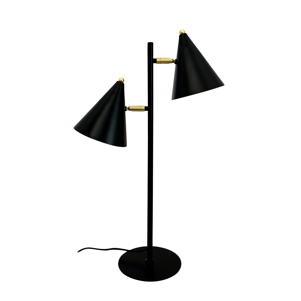 Rouen 65cm Svart bordlampe Fra Dyberg Larsen - Rouen-bordlampen gir et moderne og elegant preg til hjemmet ditt.