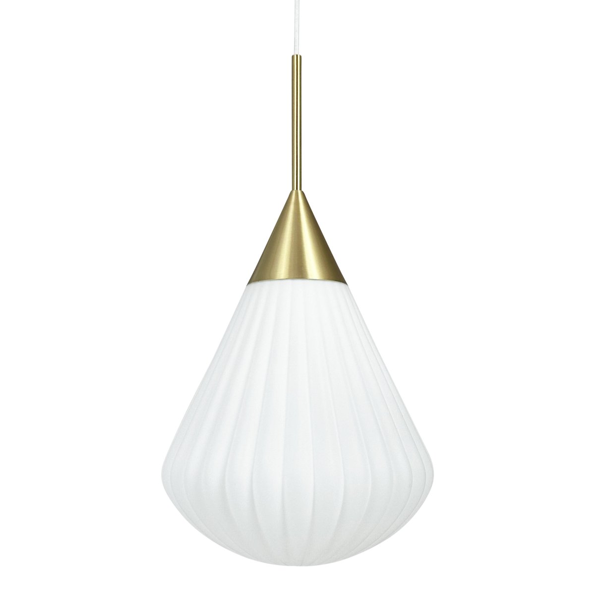 Ballon Ø33 Hvit Taklampe Fra Dyberg Larsen - Med sin moderna form och stilrena material &auml;r Ballon Pendant det perfekta valet f&ouml;r den som vill f&ouml;rena ljus och elegans &ndash; en funktionell och tidl&ouml;s designklassiker.