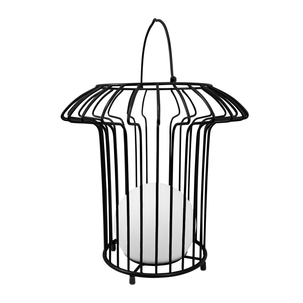 Basket 32cm Svart bærbar Fra Dyberg Larsen - &nbsp; Lyktan laddas enkelt med medf&ouml;ljande USB-kabel, vilket g&ouml;r att du kan njuta av dess vackra ljus &aring;ret om (adapter ing&aring;r ej).