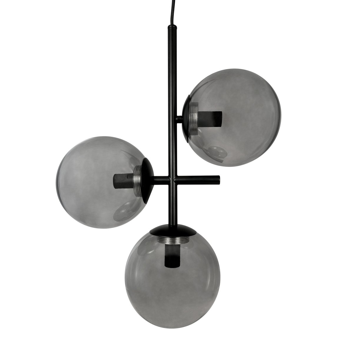 Como Ø30 Svart Taklampe Fra Dyberg Larsen - Como takpendel er en imponerende lampe som skiller seg ut i alle interiører med sitt sterke, moderne formspråk.
