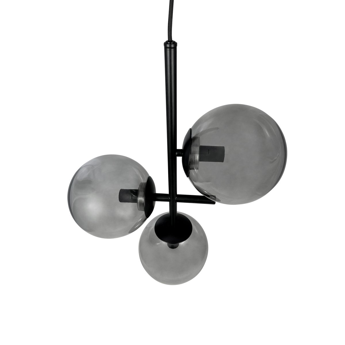 Como Ø30 Svart Taklampe Fra Dyberg Larsen - Como takpendel er en imponerende lampe som skiller seg ut i alle interiører med sitt sterke, moderne formspråk.