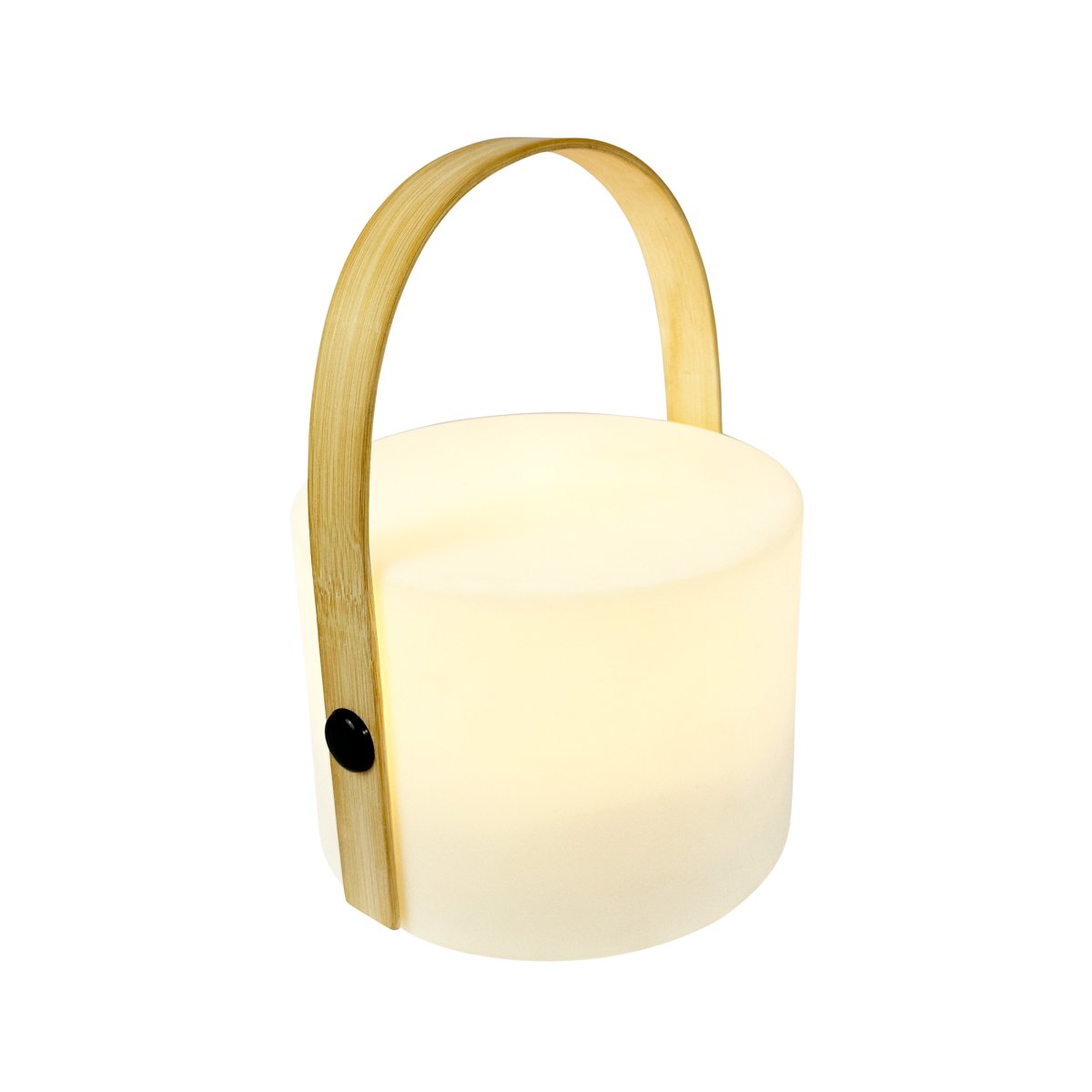 Carry 20cm Hvit bærbar Fra Dyberg Larsen - Med solenergi tar en full lading 6-8 timer p&aring; på en solrik dag, og via USB tar det bare 3-4 timer.