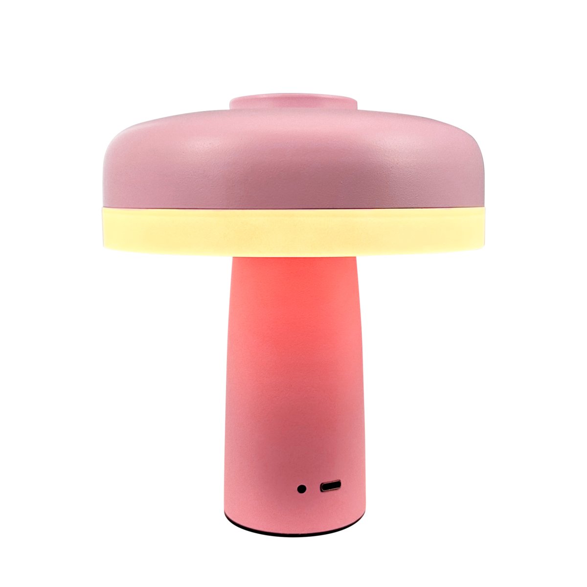 Porter 16cm Rosa bærbar Fra Dyberg Larsen - Porter LED oppladbar bordlampe er en moderne og funksjonell lampe med unikt design hvor lyset kommer fra kanten, som gir et behagelig og jevnt lys.