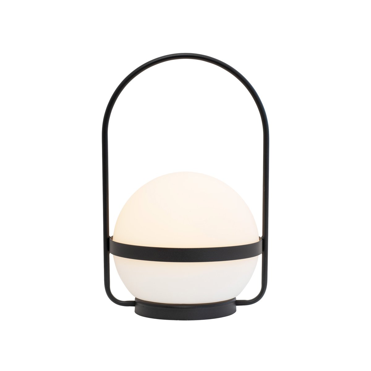 Summer 25cm Svart bærbar Fra Dyberg Larsen - Buzzer er en oppladbar LED-lampe som kan lades både via solcellepanel og USB, og gir deg lys når du trenger det.