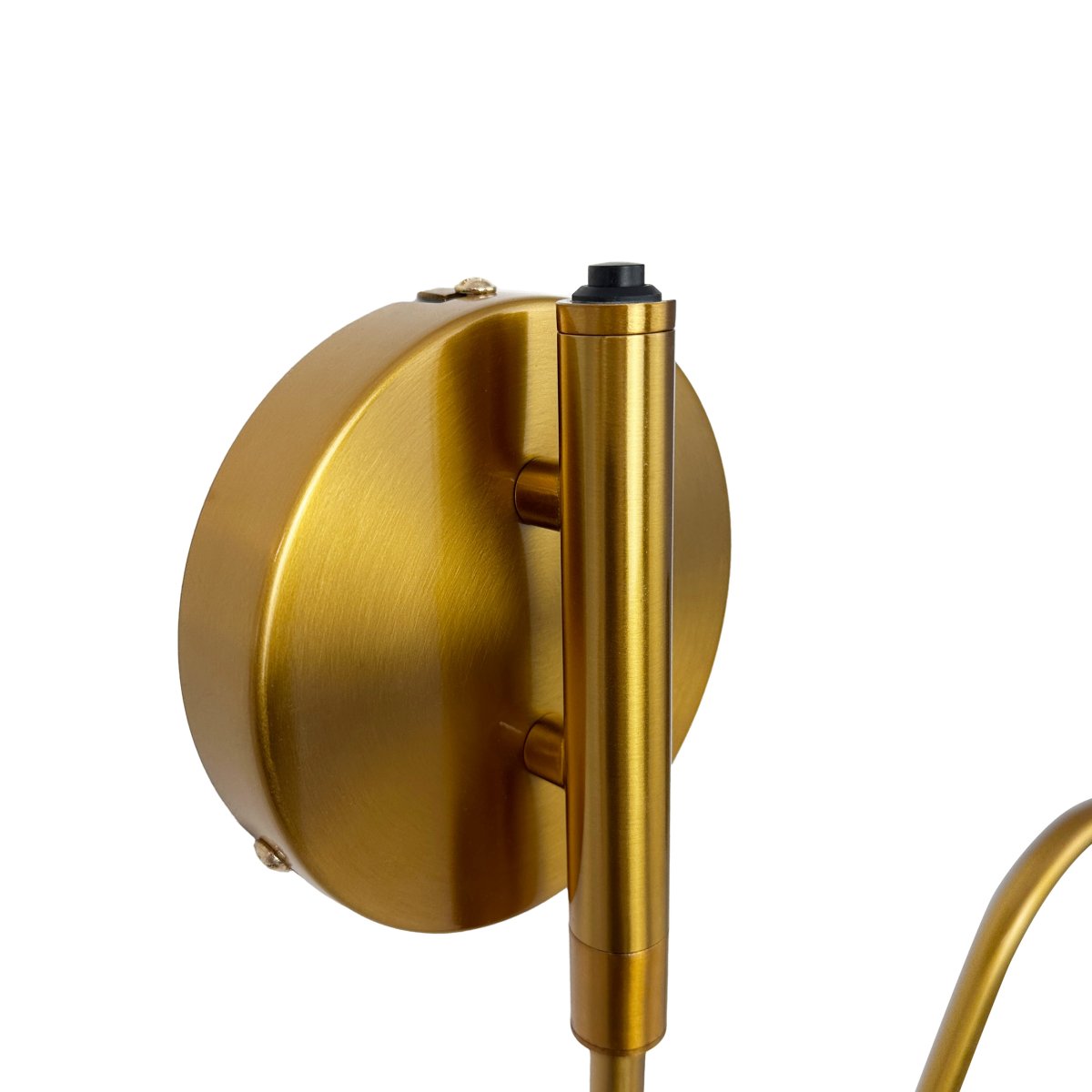 Futura 52cm Messing vegglampe Fra Dyberg Larsen - Futura vegglampe er en elegant og funksjonell belysningsløsning med vakkert design i sort og messing.