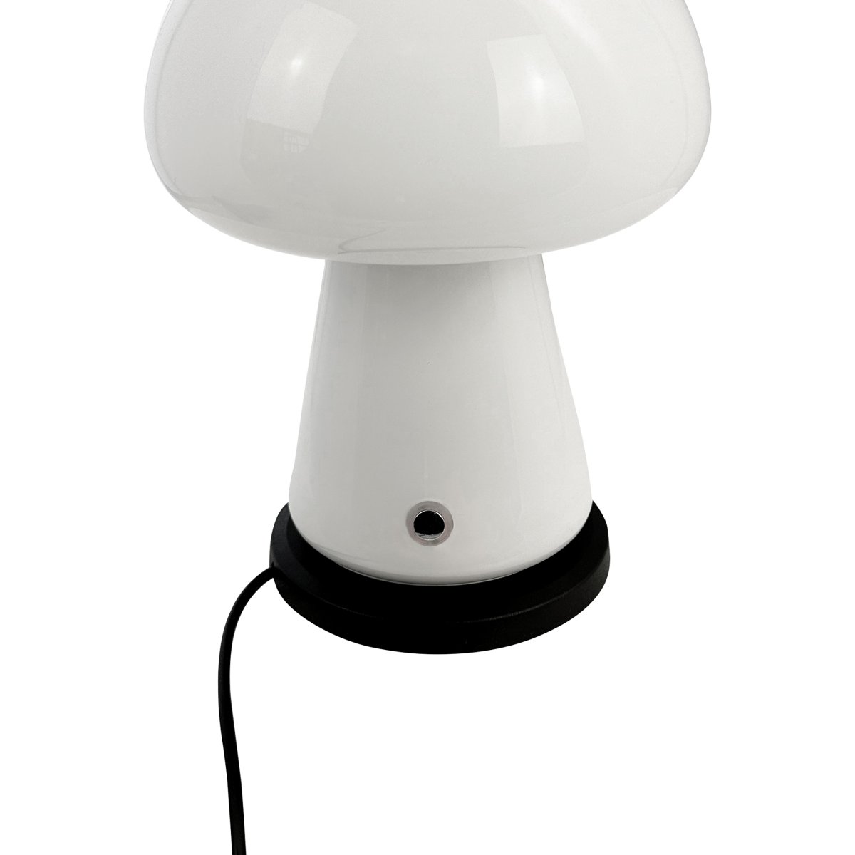 Morkel 20cm Hvit bærbar Fra Dyberg Larsen - Takket være dens kompakte størrelse og stilige design er den lett å plassere hvor som helst, noe som gjør den ideell for stuen, soverommet eller kontoret.