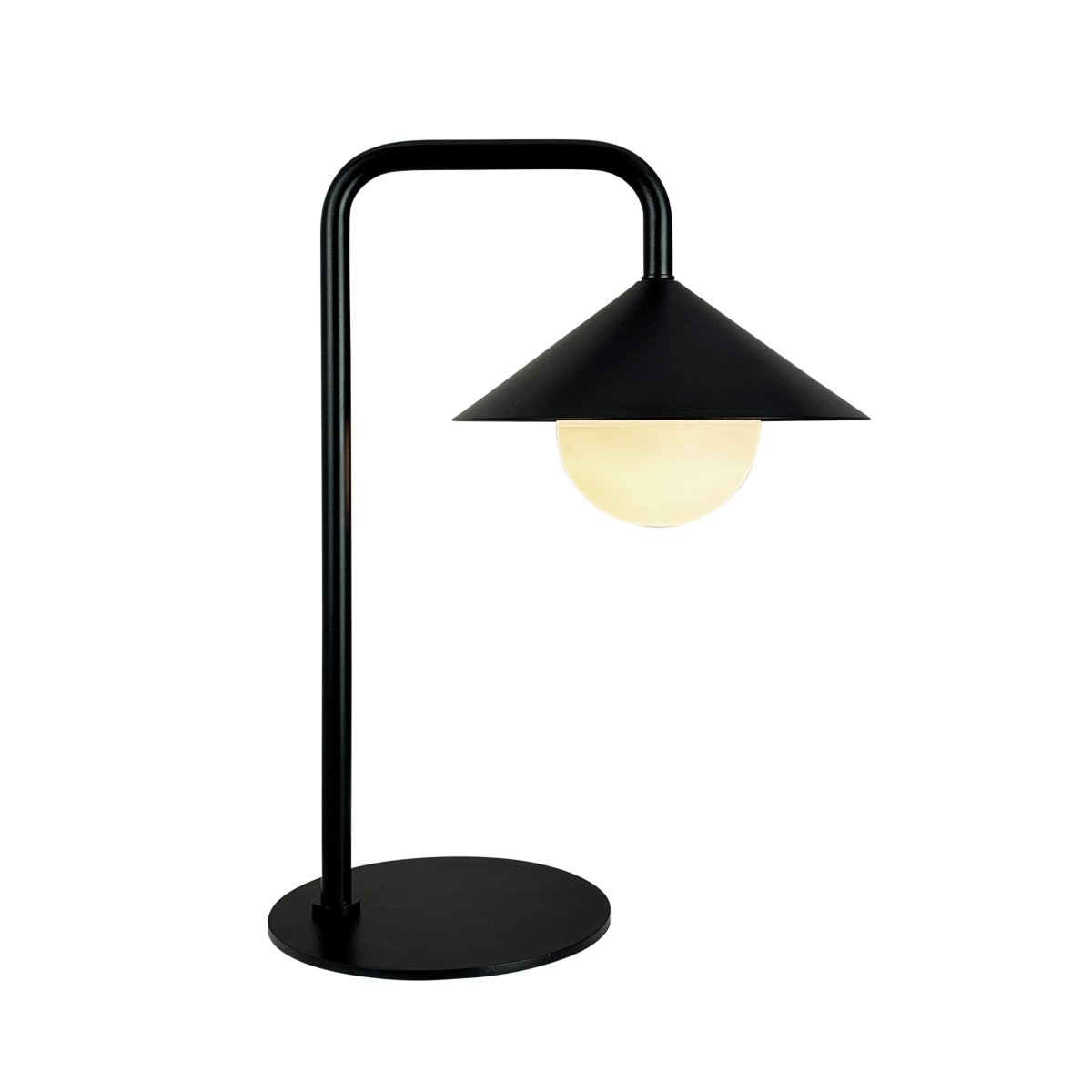 Nova 46cm Svart bærbar Fra Dyberg Larsen - Den avtakbare lysskjermen er festet med en magnet og kan enkelt fjernes for lading eller brukes separat som en frittst&aring;ende lampe.