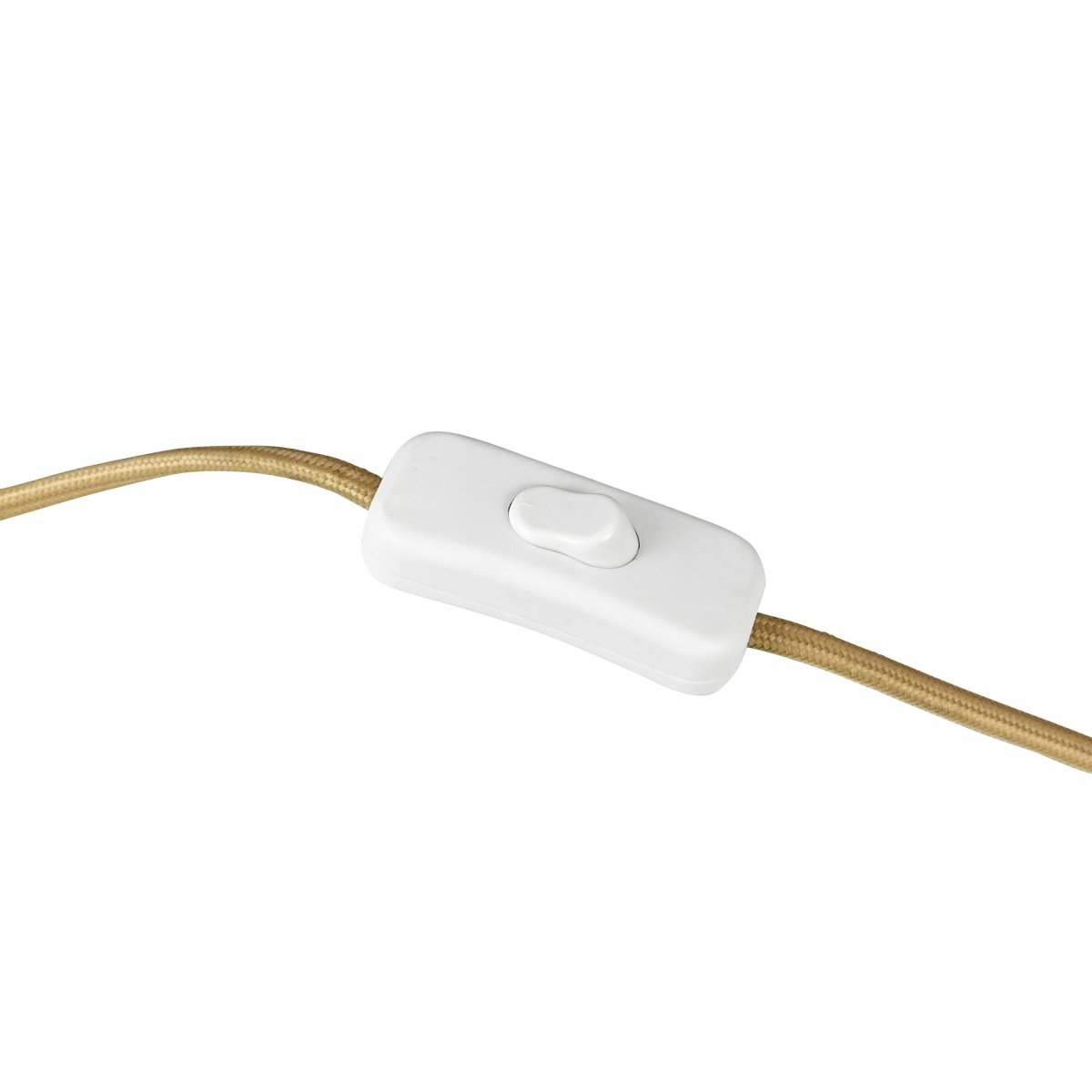 Globus 44cm Messing/beige bordlampe Fra Dyberg Larsen - Lampen er laget av metall og kombinerer en myk beige tone med detaljer i messingfinish, noe som gir et harmonisk og moderne uttrykk.