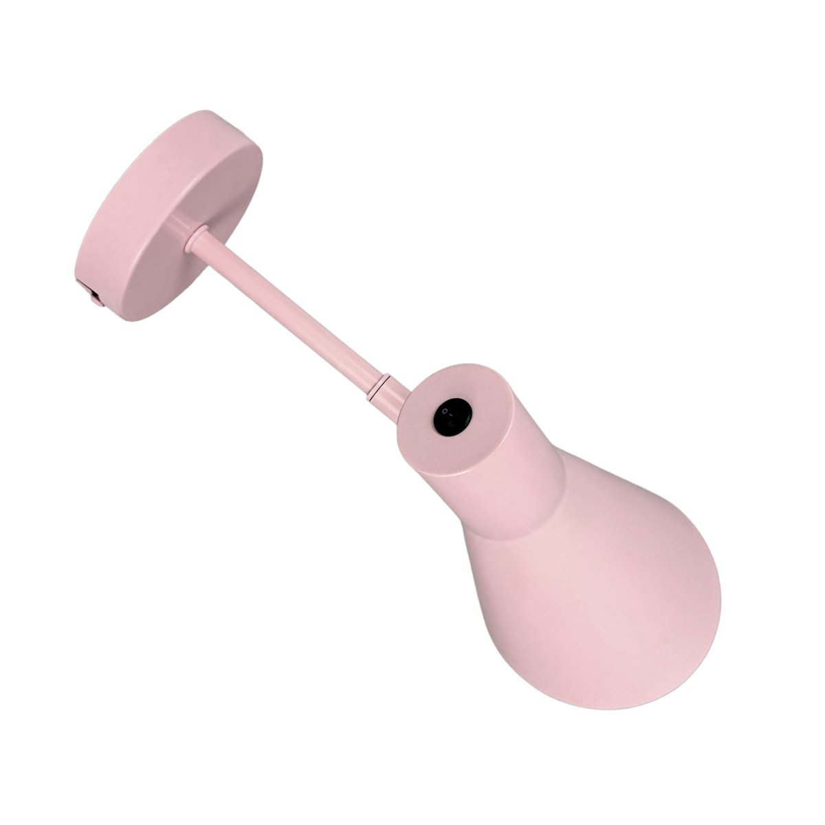 DL12 Rosa leselampe Fra Dyberg Larsen - Lampen har en bevegelig skjerm som gj&oslash;r det enkelt &aring; rette lyset etter behov, perfekt som leselampe p&aring; soverommet eller ved lenestolen i stuen.