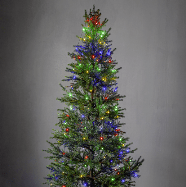 Dew Drop Micro 2m Grønn Fra Star Trading - Lysstreng med 160 flerfargede LED-lyspunkter som gir en atmosf&aelig;risk gl&oslash;d.