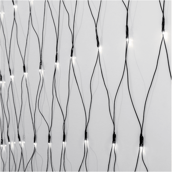 Lysnett Crispy Ice White 3m Svart Fra Star Trading - Snor med 200 LED-lys med en vakker, litt kj&oslash;ligere gl&oslash;d.