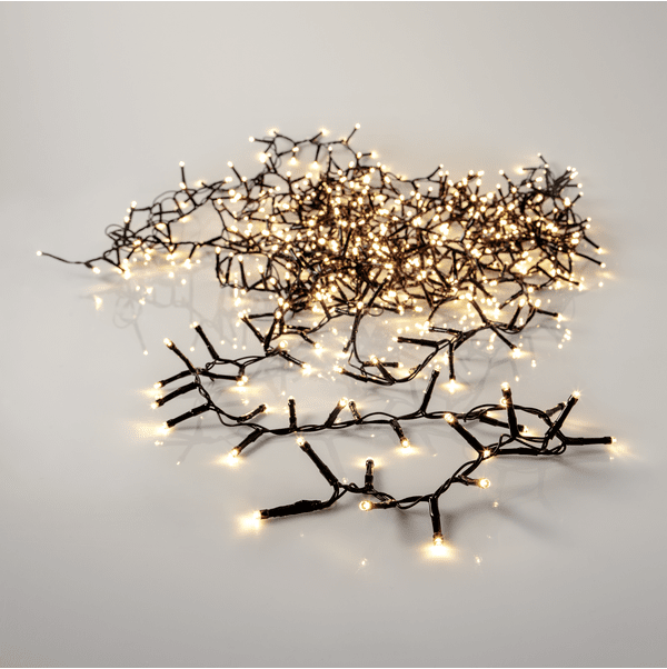 Lysslynge Shiny Warm White 16m Svart Fra Star Trading - Lysstreng med 800 LED-lys med en vakker varmhvit gl&oslash;d.