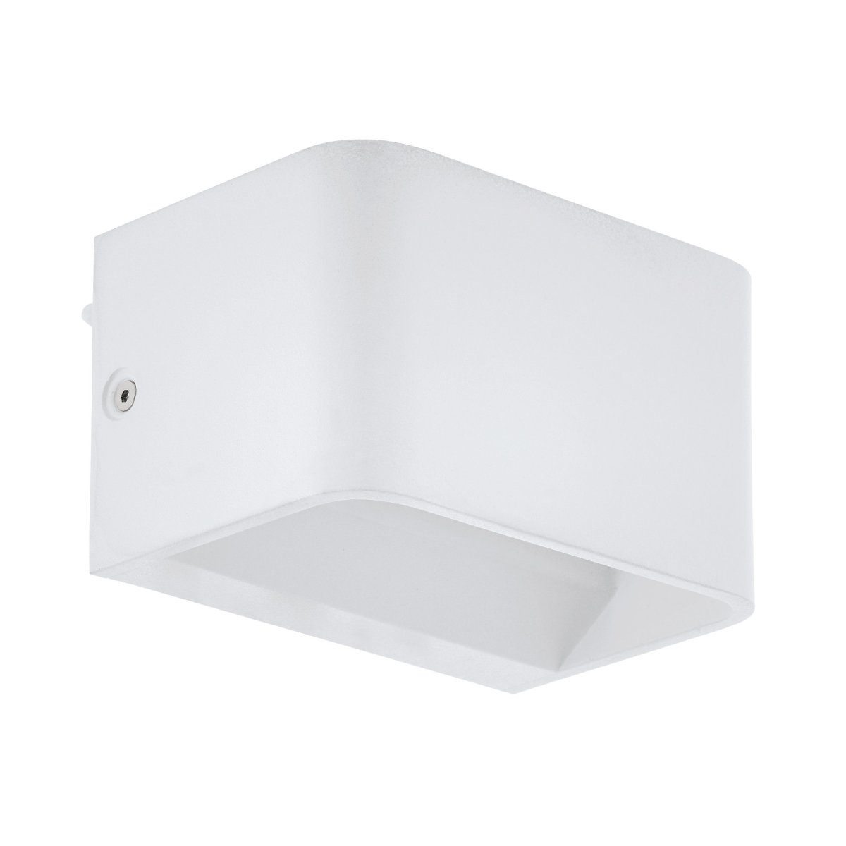 Sania 13cm Hvit vegglampe Fra Eglo - Sania er en stilig og moderne vegglampe i hvitt metall som passer inn i de fleste milj&oslash;er.