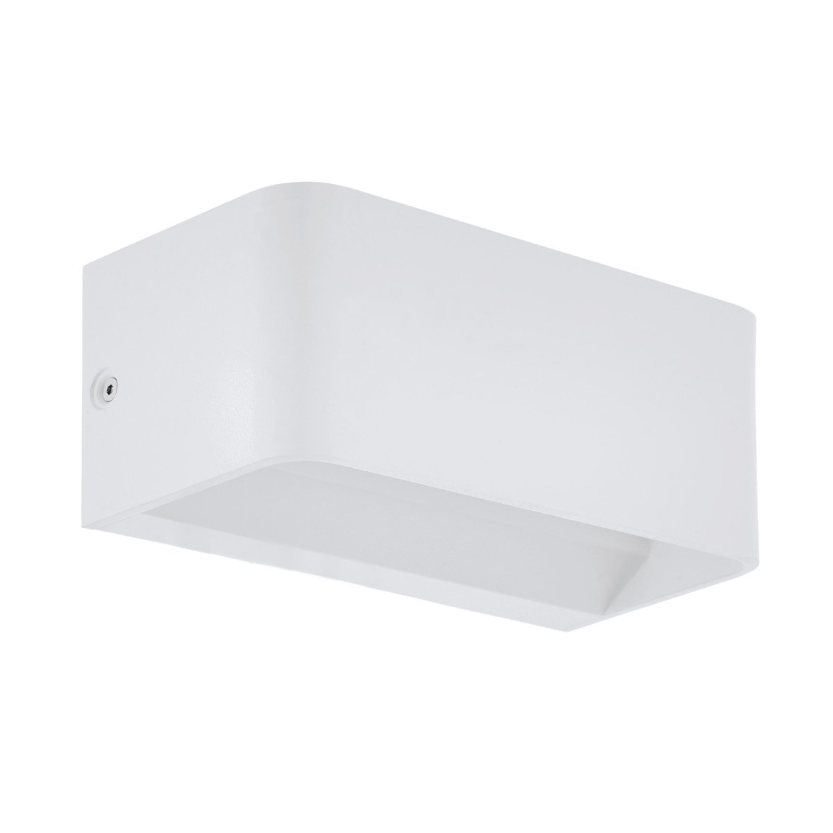 Sania 20cm Hvit vegglampe Fra Eglo - Sania er en stilig og moderne vegglampe i hvitt metall som passer inn i de fleste milj&oslash;er.
