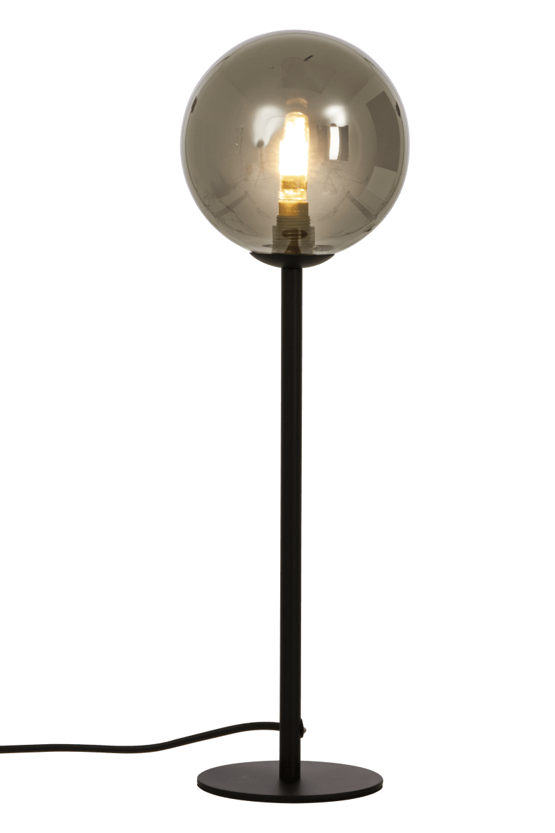 Molekyl 43cm Røykgrå bordlampe Fra Aneta Lighting - La Molekyl bli et stilig statement i hjemmet ditt &ndash; perfekt for &aring; gi interi&oslash;ret et l&oslash;ft og spre et behagelig lys n&aring;r det trengs som mest.