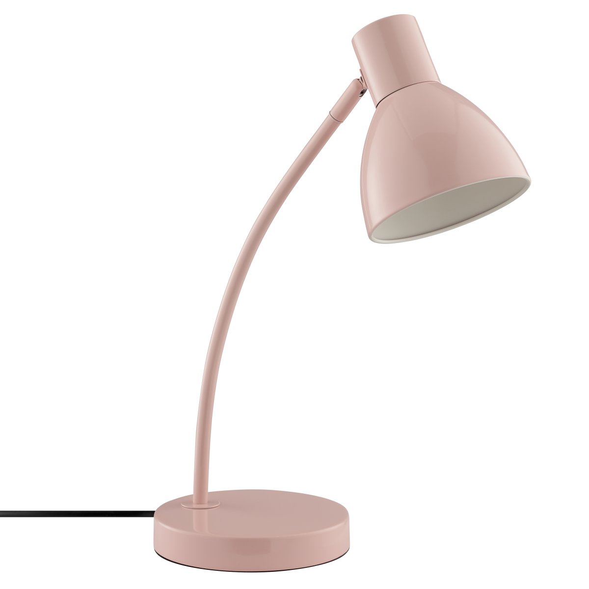 Jerry 43cm Rosa skrivebordslampe Fra Brilliant - Jerry er en praktisk og tidløs skrivebordslampe laget utelukkende av lakkert metall i rosa.