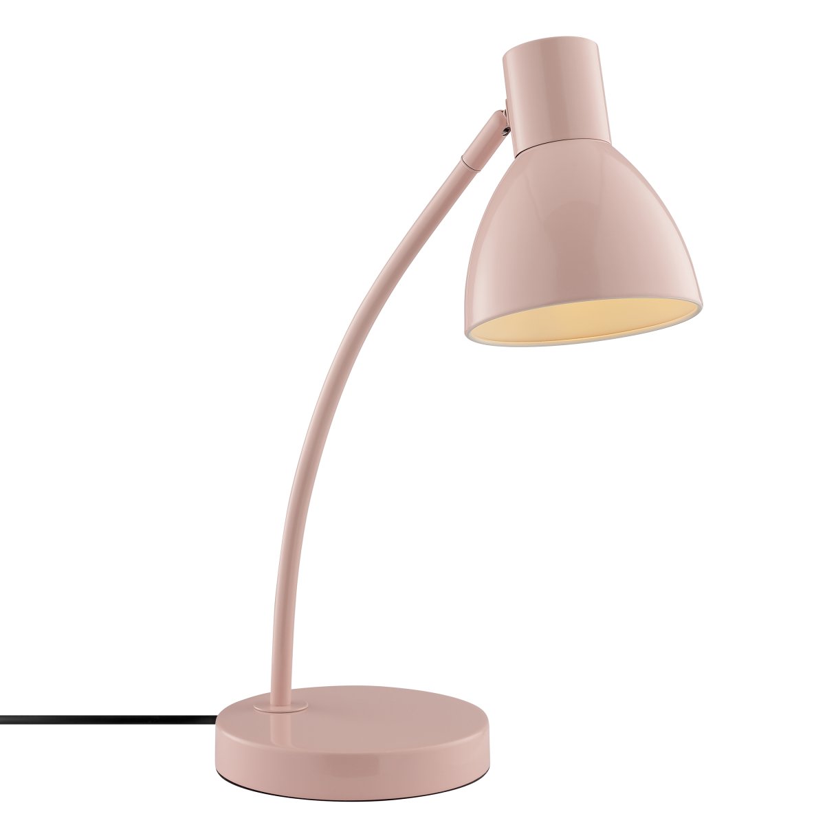 Jerry 43cm Rosa skrivebordslampe Fra Brilliant - Jerry er en praktisk og tidløs skrivebordslampe laget utelukkende av lakkert metall i rosa.